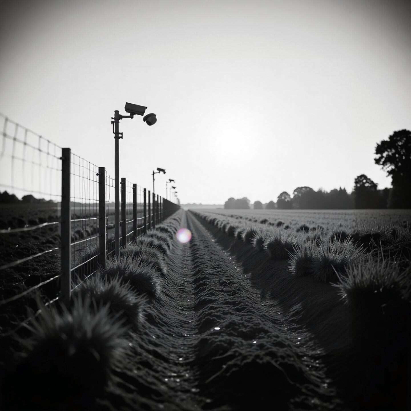 Rsys cctv farm perimiter camera desaturated
